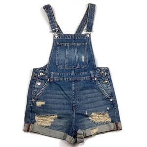 Divided Denim Jean Shortalls Shorts